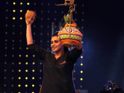 Rani Mukerji-Madhuri Dixit-Ajay Devgn-Varun Dhawan At Dahi Handi Celebrations 2014 At Worli, Mumbai