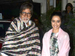 Amitabh Bachchan, Shahid Kapoor, Shraddha Kapoor, Siddharth Roy Kapur At Special Screening Of Haider