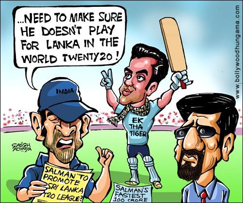 Bollywood Toons: Salman’s fastest Hundred