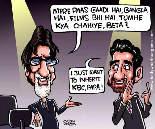 Bollywood Toons: Abhishek ka KBC