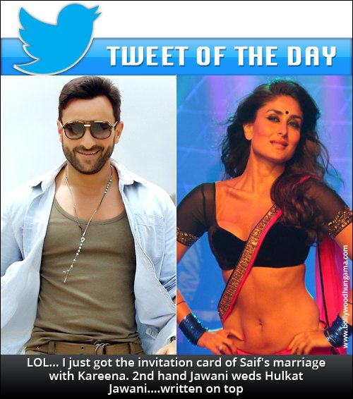 Tweet Picking: 2nd hand jawani weds Halkat Jawani