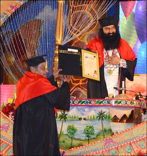 Saint Gurmeet Ram Rahim Singh Ji Insan is now a Doctor