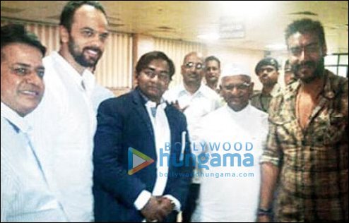 Check out: Ajay Devgn meets Anna Hazare Check out: Ajay Devgn meets Anna Hazare