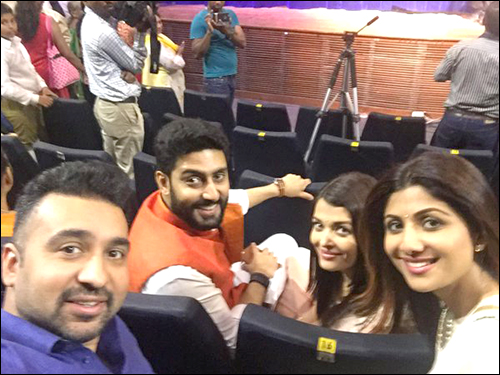 When Abhishek Bachchan, Aishwarya Rai Bachchan, Shilpa Shetty and Raj Kundra came together to cheer for their children