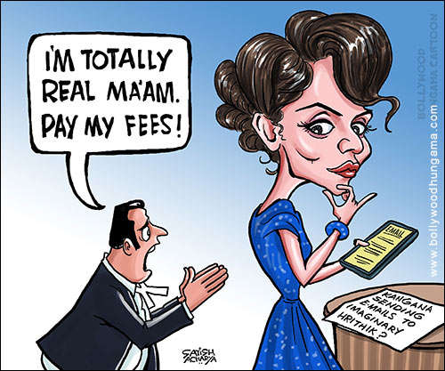 Bollywood Toons: Kangna had an affair with imaginary Hrithik?