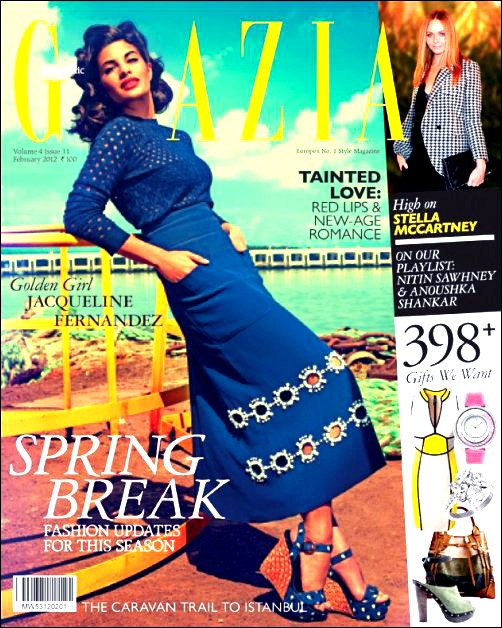 Jacqueline Fernandez graces cover of Grazia