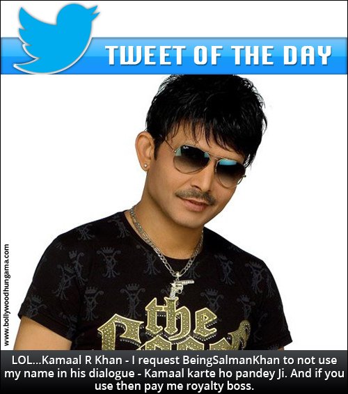 Tweet Picking: KRK wants royalty from Sallu