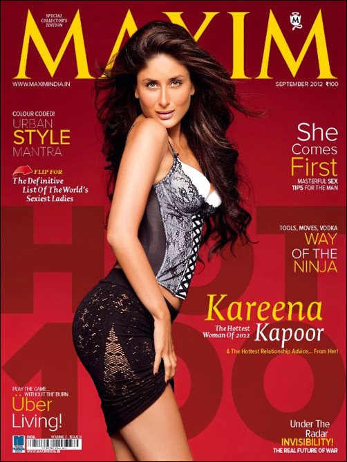 Kareena poses for Maxim cover