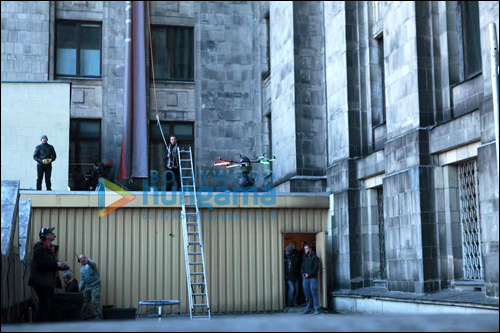 Kick makers use drones for filming action scenes Kick makers use drones for filming action scenes