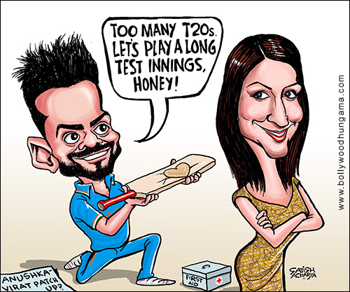 Bollywood Toons: Anushka – Virat patch up?