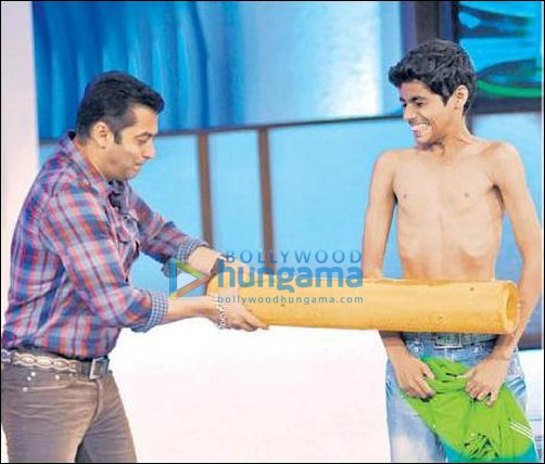 Salman Khan on the sets of All Is Well