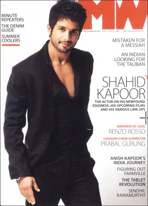 Shahid stands tall on the cover of Man’s World