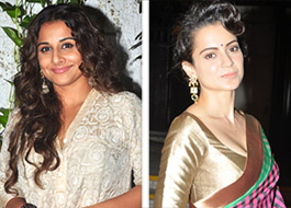Vidya Balan provides unexpected support for Kangna Ranaut Vidya Balan provides unexpected support for Kangna Ranaut