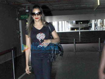 Bipasha Basu snapped at the airport returning from Bangalore
