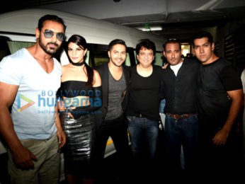 John Abraham, Jacqueline Fernandez, Varun Dhawan, Sajid Nadiadwala, Akshaye Khanna, Rohit Dhawan