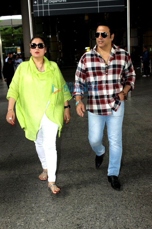Govinda & Brendan Fraser snapped at the Mumbai airport Govinda & Brendan Fraser snapped at the Mumbai airport