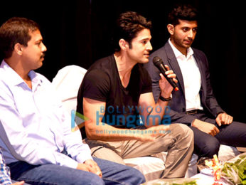 Rajeev Khandelwal, Neha Sharma & Avani Modi at the launch of 'Young Bhartiya'