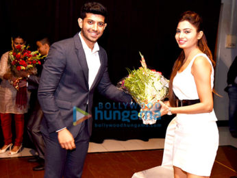 Rajeev Khandelwal, Neha Sharma & Avani Modi at the launch of 'Young Bhartiya'