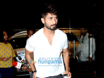 Shahid Kapoor, Alia Bhatt & Diljit Dosanjh snapped at 'Udta Punjab' show for media