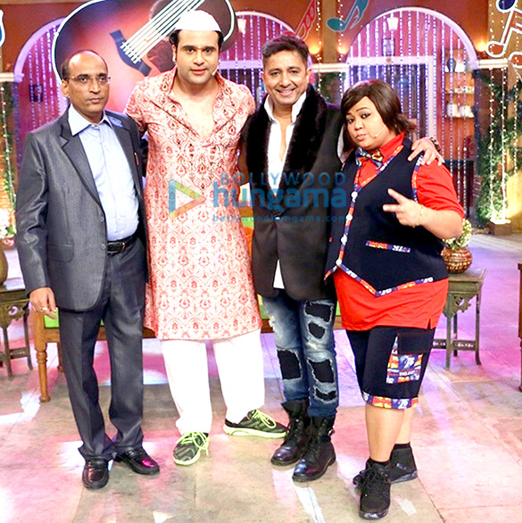 Sukhwinder Singh & Faaiz Anwar promote their film ‘Love Ke Funday’ on Colors Show Comedy Nights Live Sukhwinder Singh & Faaiz Anwar promote their film ‘Love Ke Funday’ on Colors Show Comedy Nights Live