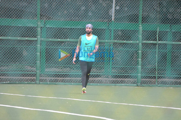 Ranbir Kapoor snapped at football practice Ranbir Kapoor snapped at football practice