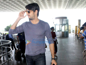 Sidharth Malhotra & Alia Bhatt depart for Delhi