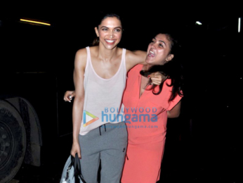 Deepika Padukone snapped post an ad shoot in Mehboob Studio