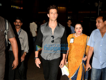 Hrithik Roshan snapped at the airport returning from Hyderabad
