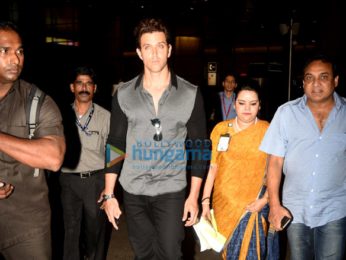 Hrithik Roshan snapped at the airport returning from Hyderabad