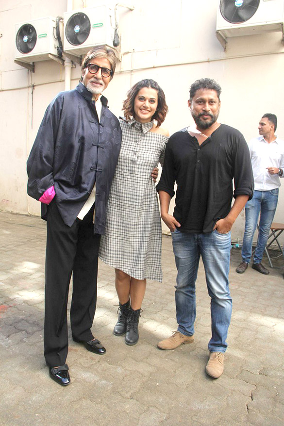 Amitabh Bachchan, Taapsee Pannu, Kirti Kulhari & Shoojit Sircar promote ‘Pink’ Amitabh Bachchan, Taapsee Pannu, Kirti Kulhari & Shoojit Sircar promote ‘Pink’