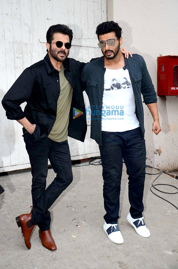 Anil Kapoor & Arjun Kapoor on the sets of Vogue BFFs Anil Kapoor & Arjun Kapoor on the sets of Vogue BFFs
