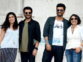 Anil Kapoor & Arjun Kapoor on the sets of Vogue BFFs