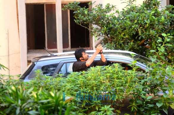 Anil Kapoor snapped while shooting for 24 (Series 2) in Juhu, Mumbai
