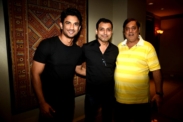 David Dhawan drops in to meet Sushant SIngh Rajput during ‘M.S. Dhoni – The Untold Story’ promotions