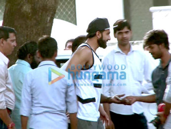 Ranveer Singh snapped post darshan at Sanjay Leela Bhansali's Ganesha