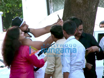 Ranveer Singh snapped post darshan at Sanjay Leela Bhansali's Ganesha