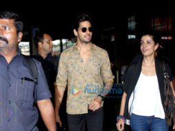 Sidharth Malhotra & Katrina Kaif return from Delhi promotions of 'Baar Baar Dekho'