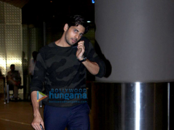 Sidharth Malhotra & Katrina Kaif return from Kolkata after promoting 'Baar Baar Dekho'