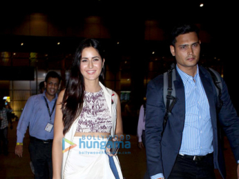 Sidharth Malhotra & Katrina Kaif return from Kolkata after promoting 'Baar Baar Dekho'