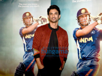 Sushant Singh Rajput and Neeraj Pandey snapped promoting their film 'M.S. Dhoni - The Untold Story'