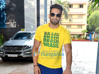 Upen Patel snapped post his gym session in Bandra