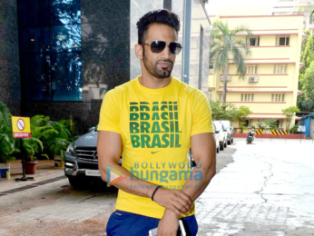 Upen Patel snapped post his gym session in Bandra