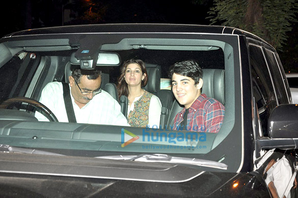 Aarav Kumar & Twinkle Khanna snapped in Bandra Aarav Kumar & Twinkle Khanna snapped in Bandra