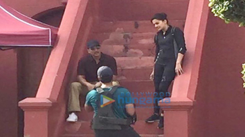 On The Sets Of The Film Naam Shabana