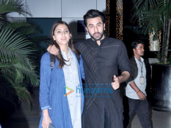 Ranbir Kapoor & Anushka Sharma arrive from Chandigarh after promoting ‘Ae Dil Hai Mushkil’