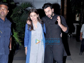Ranbir Kapoor & Anushka Sharma arrive from Chandigarh after promoting ‘Ae Dil Hai Mushkil’