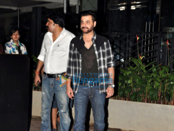 Suniel Shetty & Sanjay Kapoor snapped post dinner in Bandra