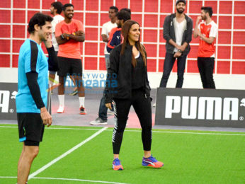 Thierry Henry, Dino Morea, Neha Dhupia, Harshvardhan Kapoor grace friendly football match by Puma