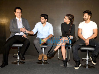 Varun Dhawan, Jacqueline Fernandez & Sajid Nadiadwala at ‘Dishoom- Abu Dhabi Film Commission’ media meet