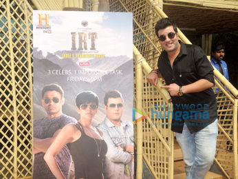 Varun Sharma, Mandira Bedi and Sangram Singh grace History channel's event for the show Ice Road Truckers
